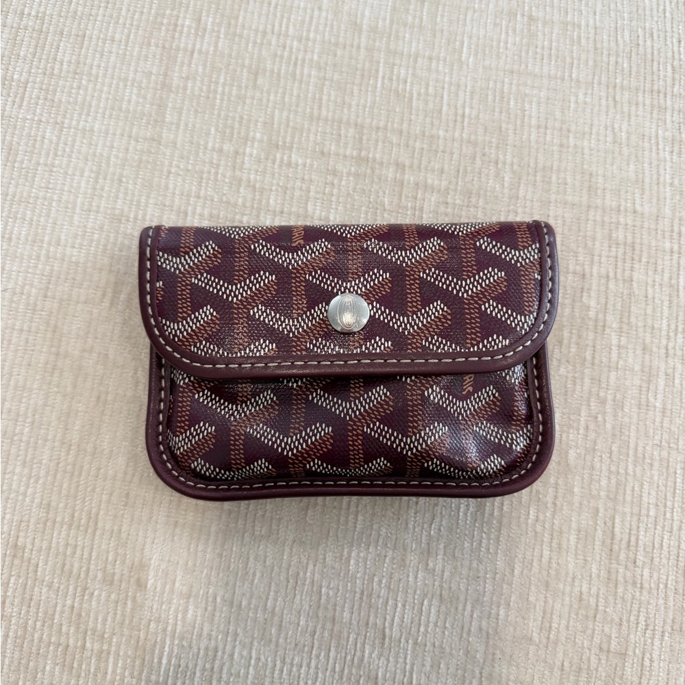 Goyard Burgundy Monogram Pouch